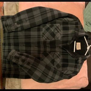 Vintage Sherpa-lined Flannel Jacket - Medium